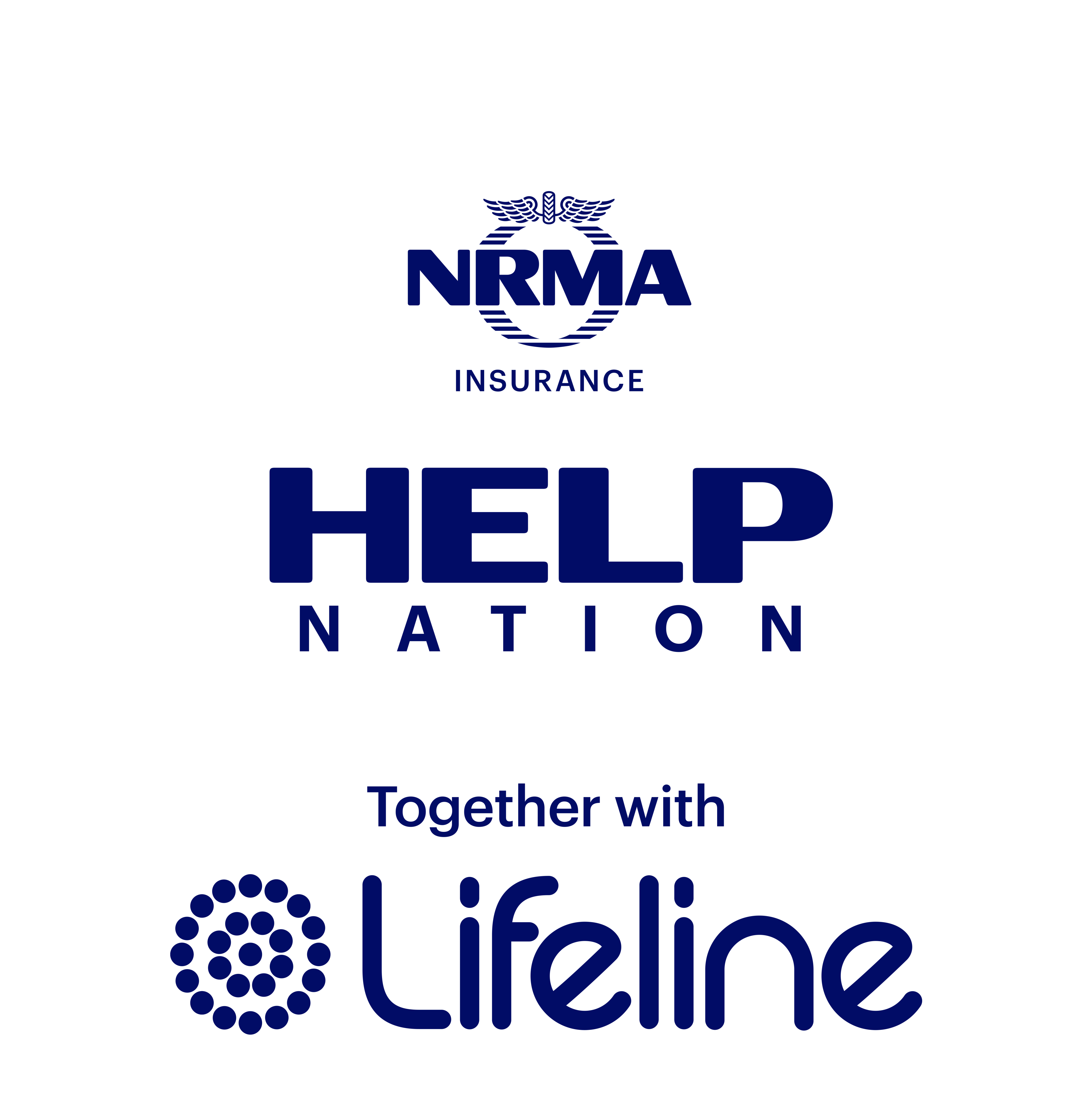 Help Nation logo together with lifeline logo